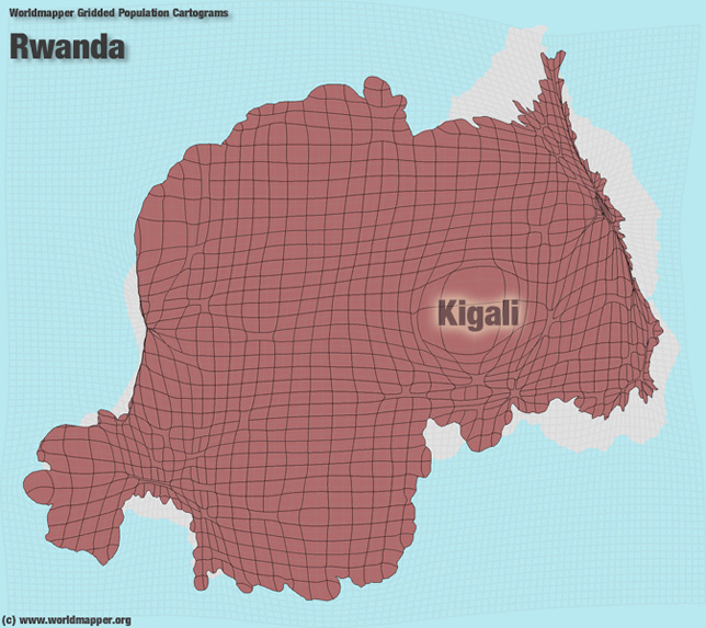 Ruanda Bevölkerung Verteilung